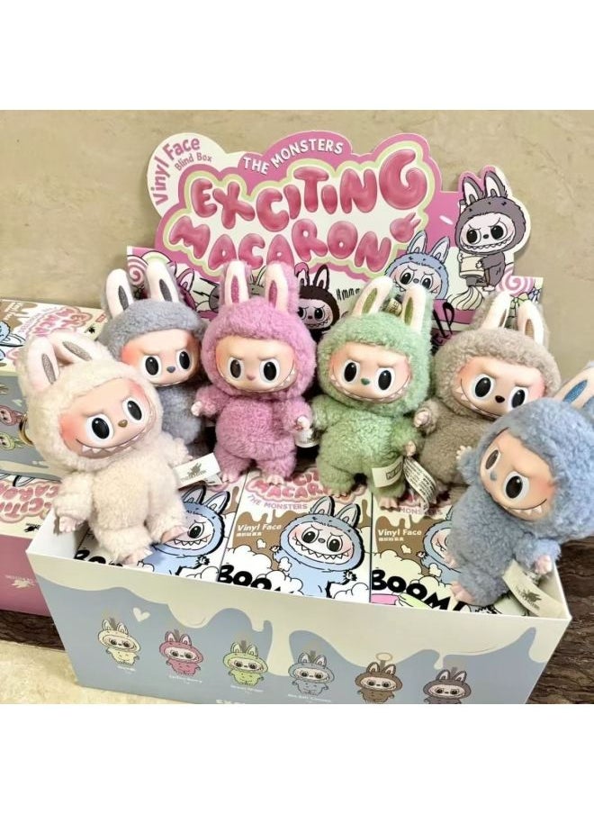 Generic - Labubu Blind Box Series Pendant Labubu Toy Sitting Cloth Plush Hand Party Vinyl Tide Play-Color:Chestnut Cocoa-Height:17cm - Image 1