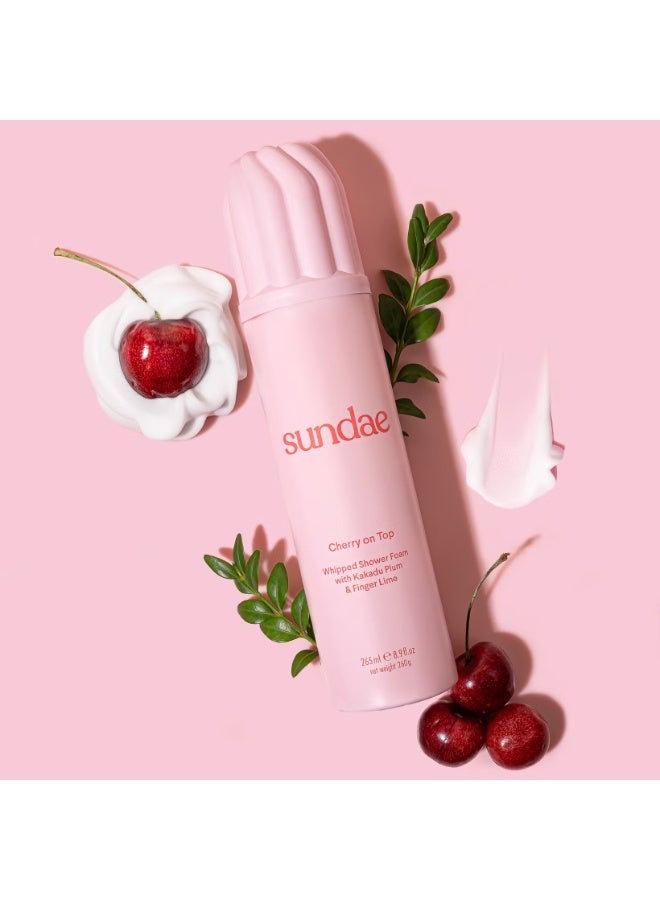 سنداي رغوة الاستحمام المخفوقة برائحة الكرز من SUNDAE مع البرقوق الكاكادو والليمون الأخضر 265 مل - Image 2