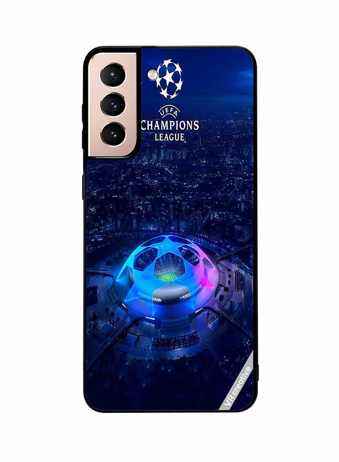 VR CREATIVE Protective Case Cover For Samsung Galaxy S21 Plus 5G Uefa Champion League Design Multicolour - Image 1