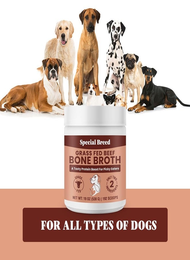 Special Breed 19oz Bone Broth Powder for Dogs and Cats - 192 Scoops - Dog and Cat Food Topper, Grass Fed Beef Broth Supplement - Image 5