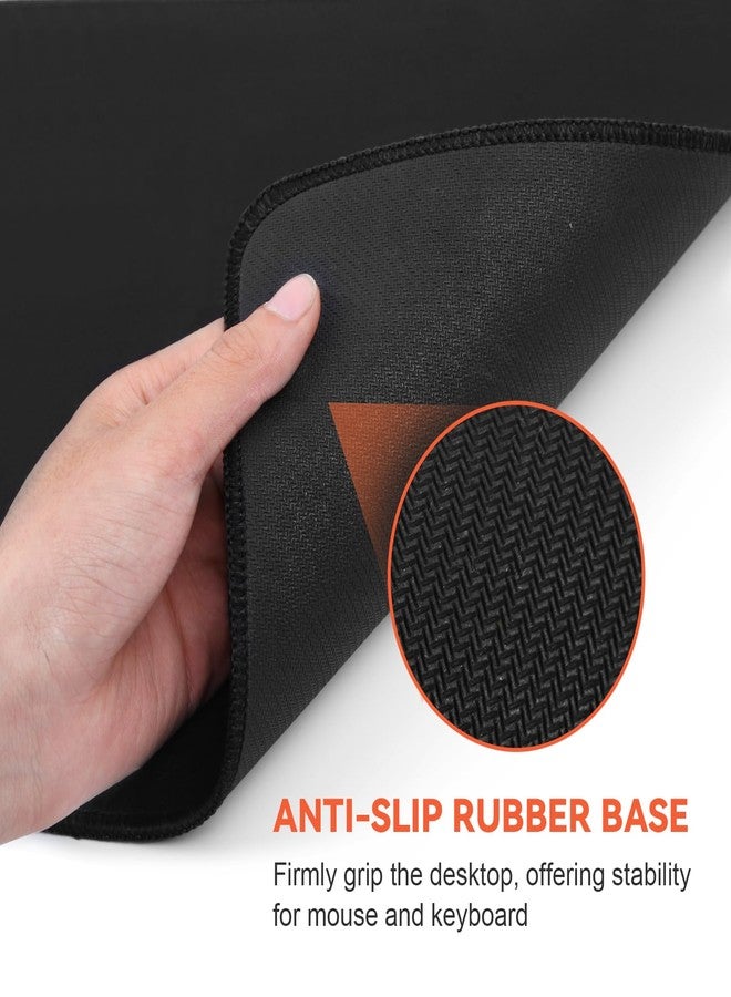 DIGSOM Black Mouse Pad Gaming Keyboard Pad 31.5 x 11.8in Large Computer Mouse Pad with Anti-Slip Rubber Base and Stitched Edges, Extended Mouse Mat for Gaming Working - Image 5
