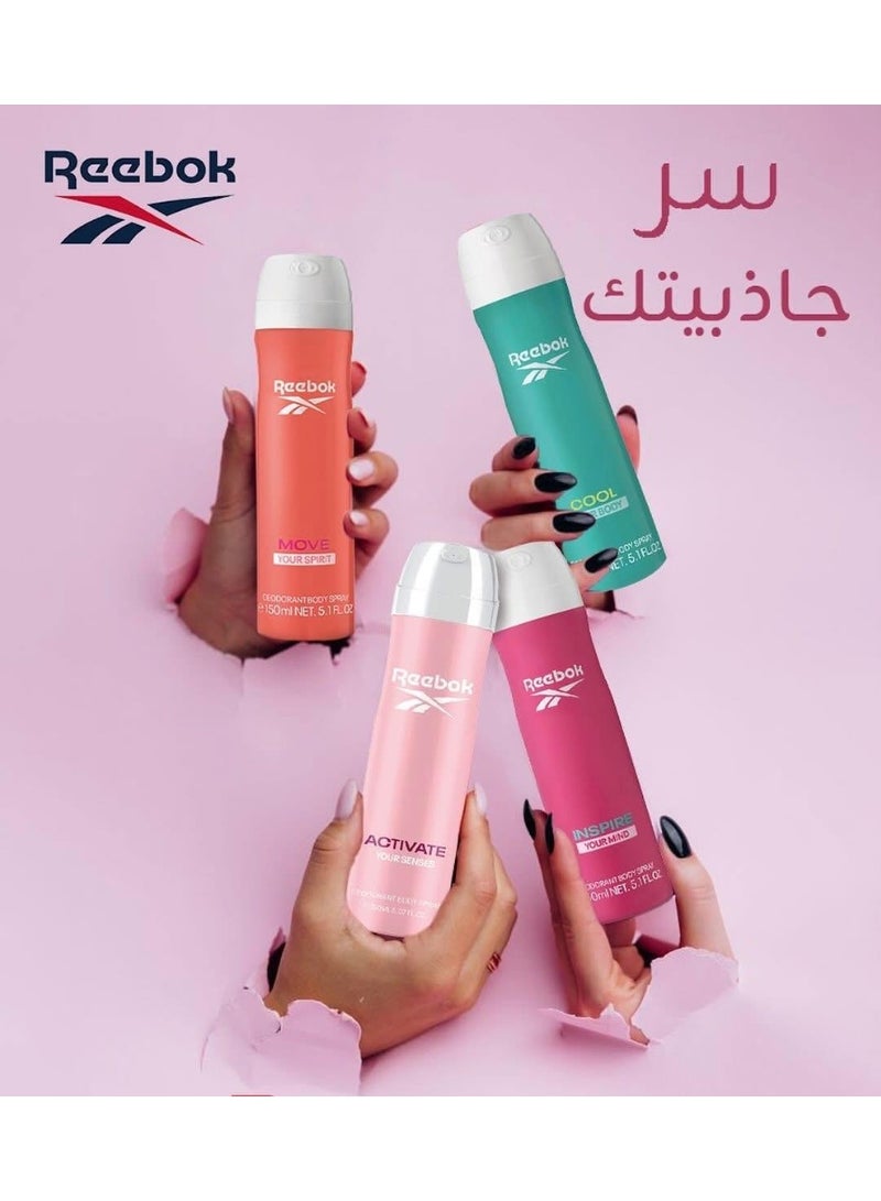 Reebok Move Deodorant Spray for women - Image 2