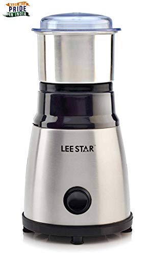 Lee Star 400-Watt Mixer Grinder for Wet & Dry Grinding with Stainless Steel Grinder Jar with Lid High Speed Kitchen Mill for Spice Herb Cereal Beans Vegetables Fruits Nuts Spices, LE-804 (Black) - Image 2