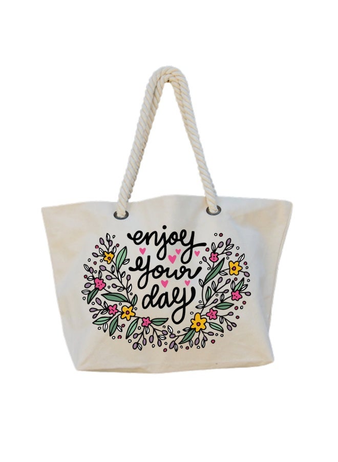 We Print, Your Gift Women's Beach Bag, Multi purpose tote bag, Summer gift, Sea bag, 47 cm *37 cm, One sided printing - Image 1