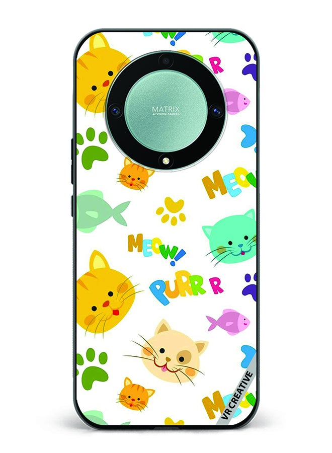 VR CREATIVE Protective Case Cover For Honor X9b Meow Design Multicolour - Image 1