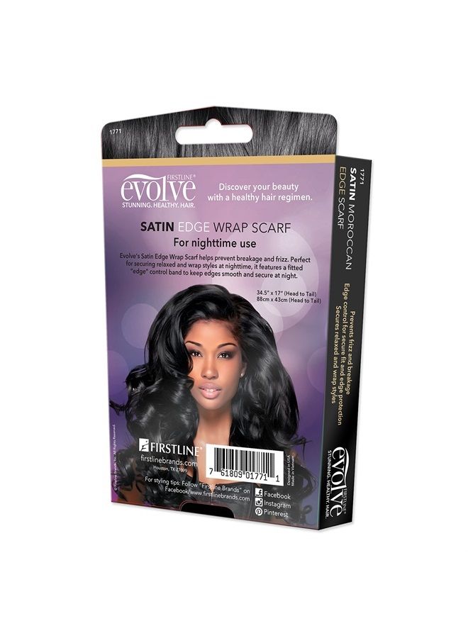 Evolve FIRSTLINE Evolve Exotics Satin MOROCCAN EDGE Scarf - Image 1