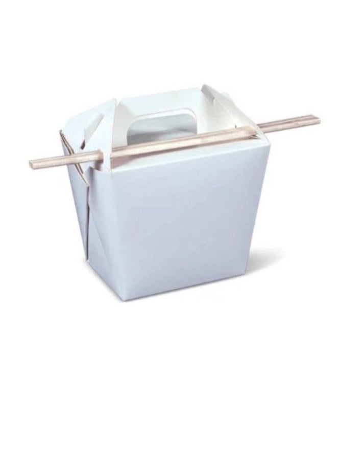 إس كيه بي بلاستيك حقيبة ورقية 20 اونص ابيض 25 حبه - Image 1