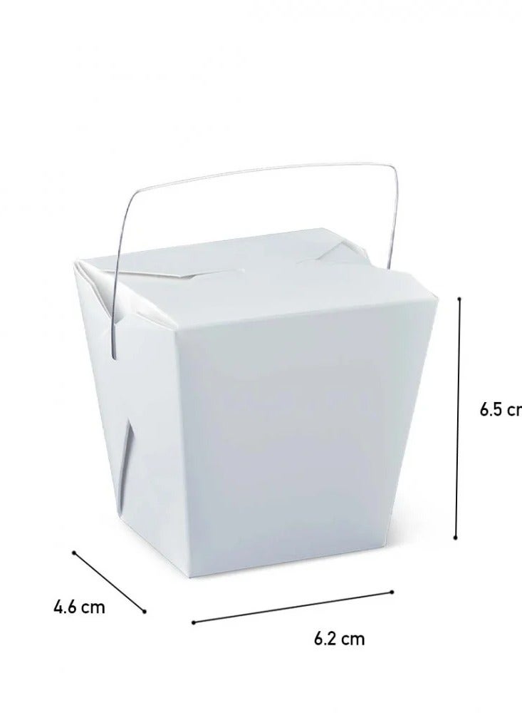 إس كيه بي بلاستيك حقيبة ورقية 20 اونص ابيض 25 حبه - Image 2