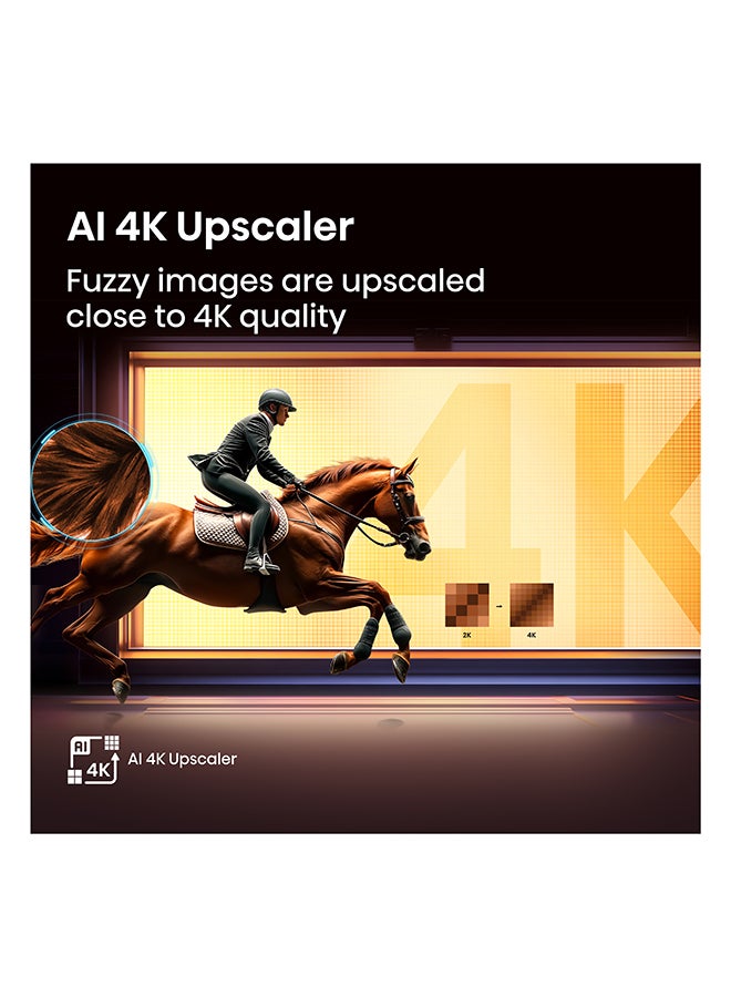 هايسنس تلفاز سمارت 58 بوصة من هايسنس UHD 4K E6Q - رؤية دولبي، معزز 4K بالذكاء الاصطناعي، ألعاب بدولبي، حركة سلسة مع MEMC، وضع الرياضة بالذكاء الاصطناعي، تحكم صوتي، مشاركة إلى التلفاز، يوتيوب، نتفليكس، ديزني+، شاهد 58E6Q (نسخة الإمارات 2025) - Image 4