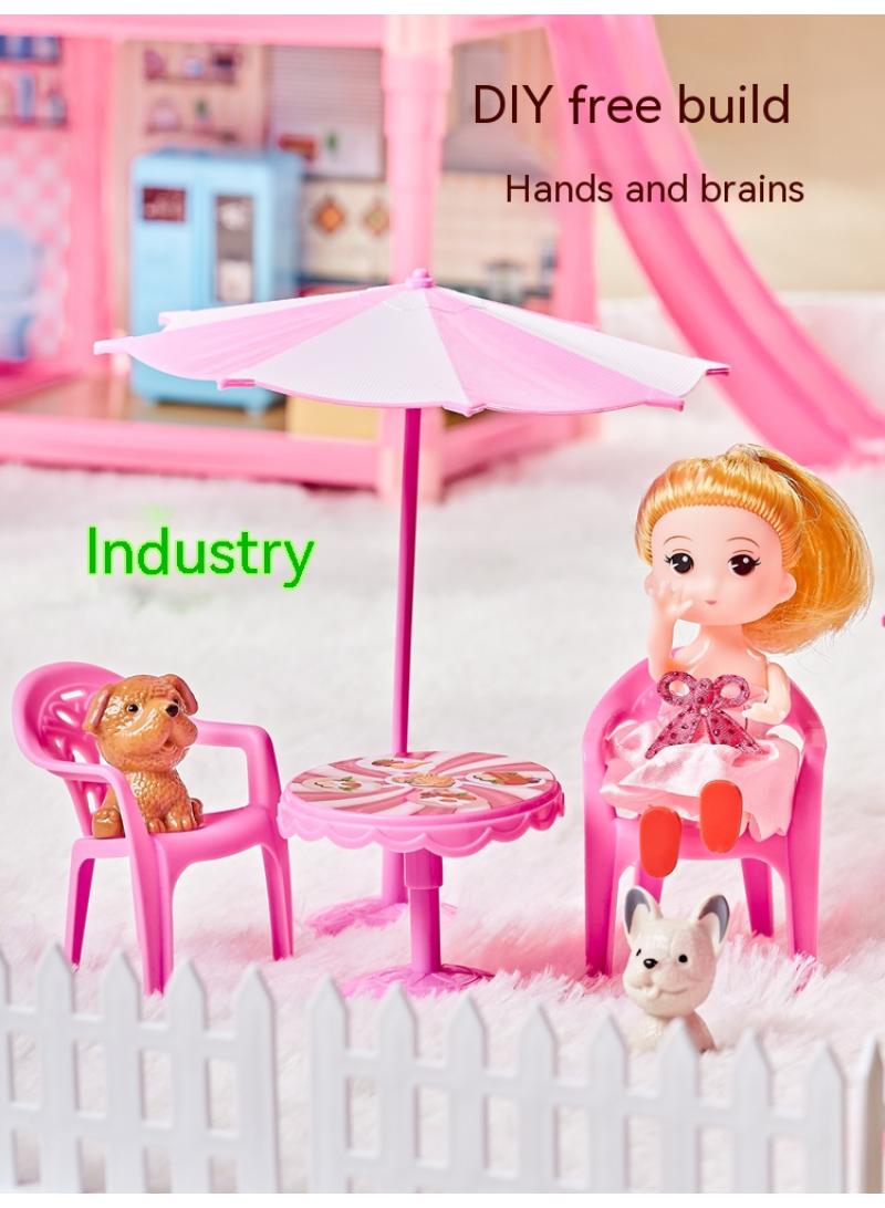 بيوينتي ديي دمية البيت مع أضواء الليل حلم الأميرة ، فتاة التظاهر لعبة حلم البيت فيلا - 5 طوابق 16 غرفة دمية البيت ، ملعب للأطفال هدية أفضل هدية عيد ميلاد فتاة يوم الطفل - Image 3