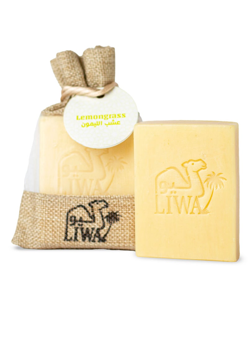 Liwa - Camel Milk Lemon Grass Soap 100g - Image 1