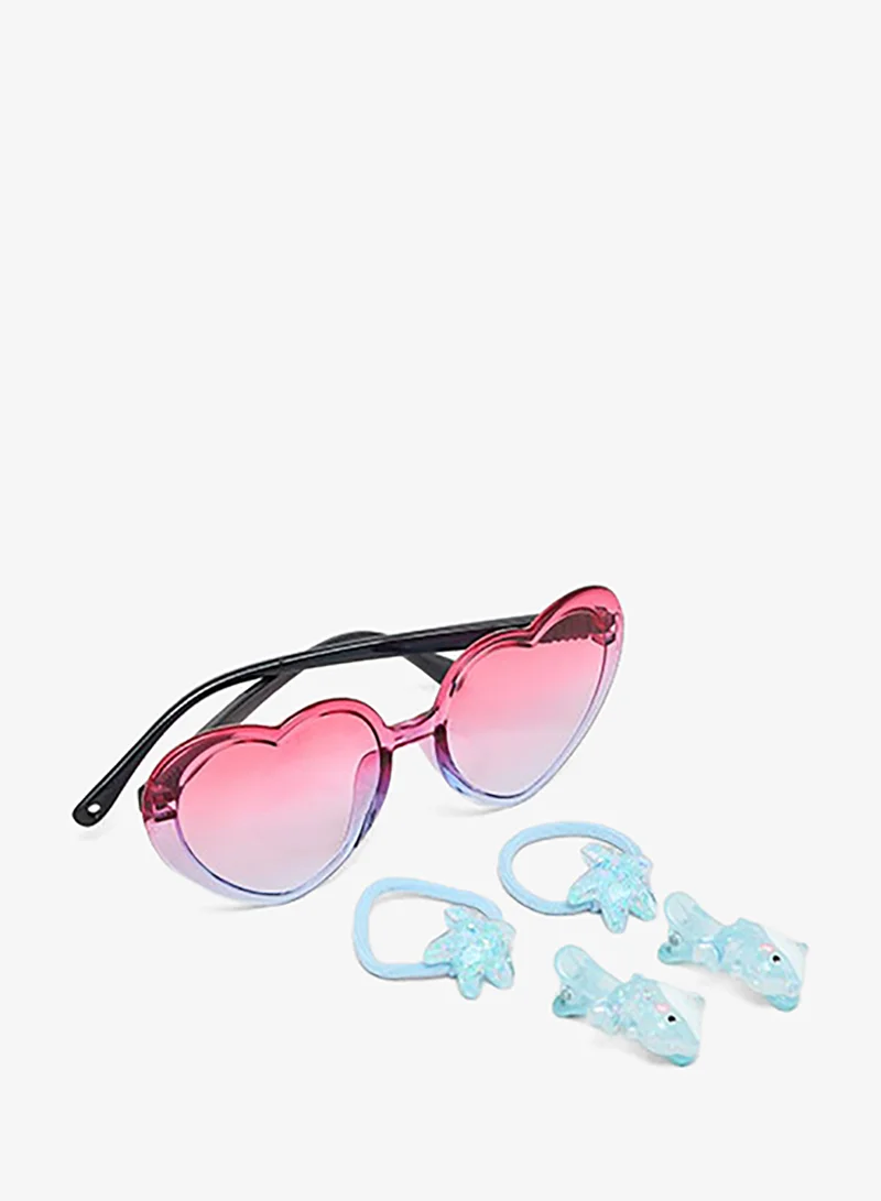 R&b Hair Accessories & Sunglasses Set