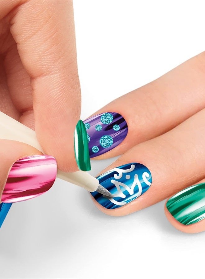 Cra-Z-Art Shimmer 'n Sparkle Metallic Rainbow Nail Art Design Kit for Ages 8 and up - Image 4