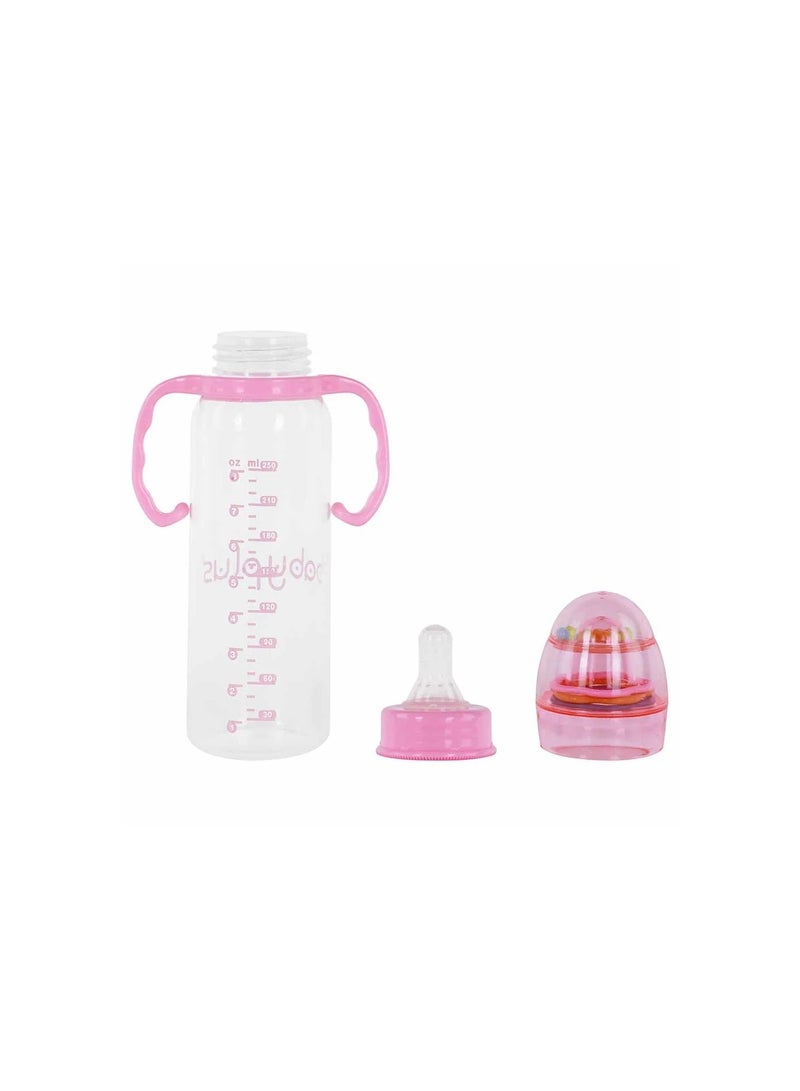 Feeding Bottle With Rattle Pink Bp7483