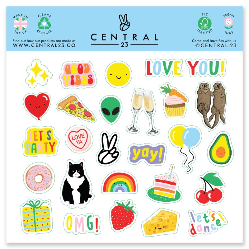 Central 23 Valentines Day Card - Funny Engagement Card - Sweet Thinking Of You Card - I Like You Card For Valentines Day - I Like You More Than I Planned - I Love You Gifts For Him Her - Comes With Stickers - Image 4