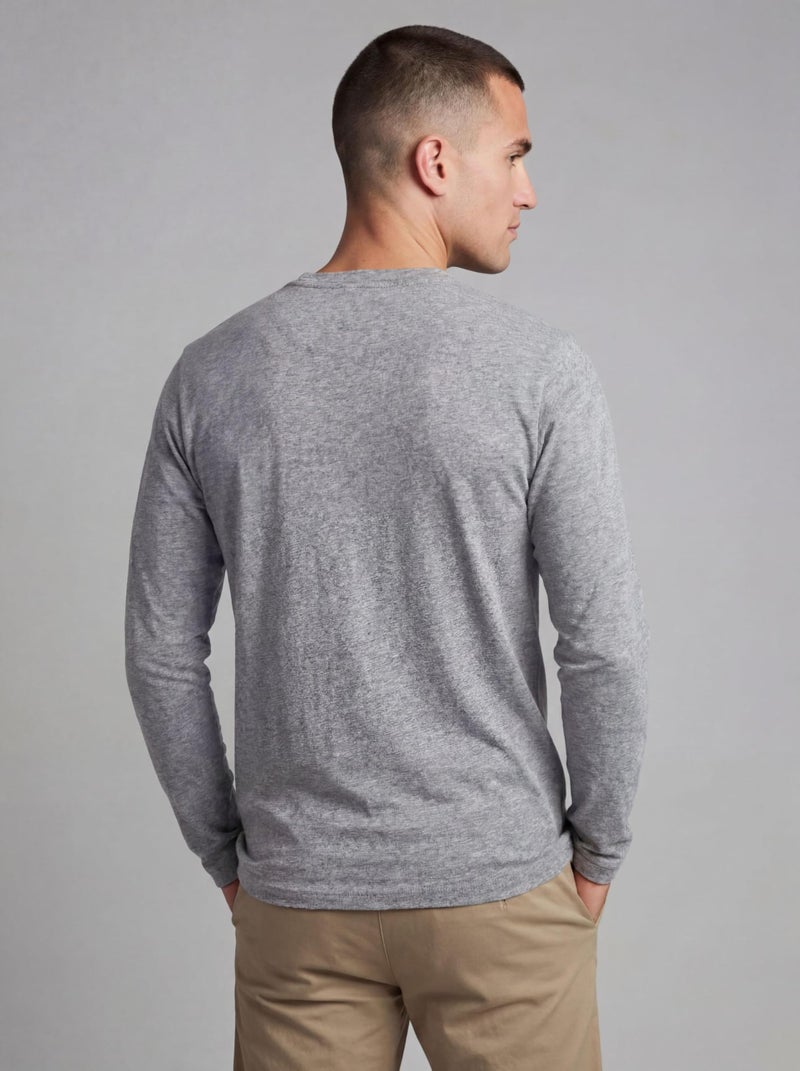 Andrew Scott Long Sleeve T-Shirt Pack | Ultra Soft 100% Cotton Color Crew Neck Tees | Multi Packs & Colors - Image 4