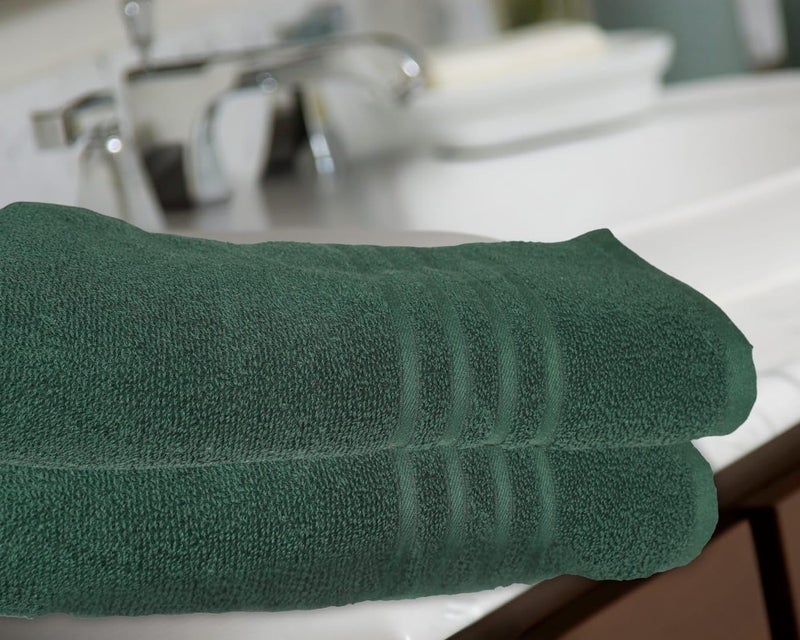 MERARO Cotton Towels | Large Size Bath Towel for Home Salon Spa Gym Beach- Soft & Absorbent | 500 GSM | 1 Piece Towel for Men/Women | Urban Comfort | 76cm x 153cm (Green) - Image 3