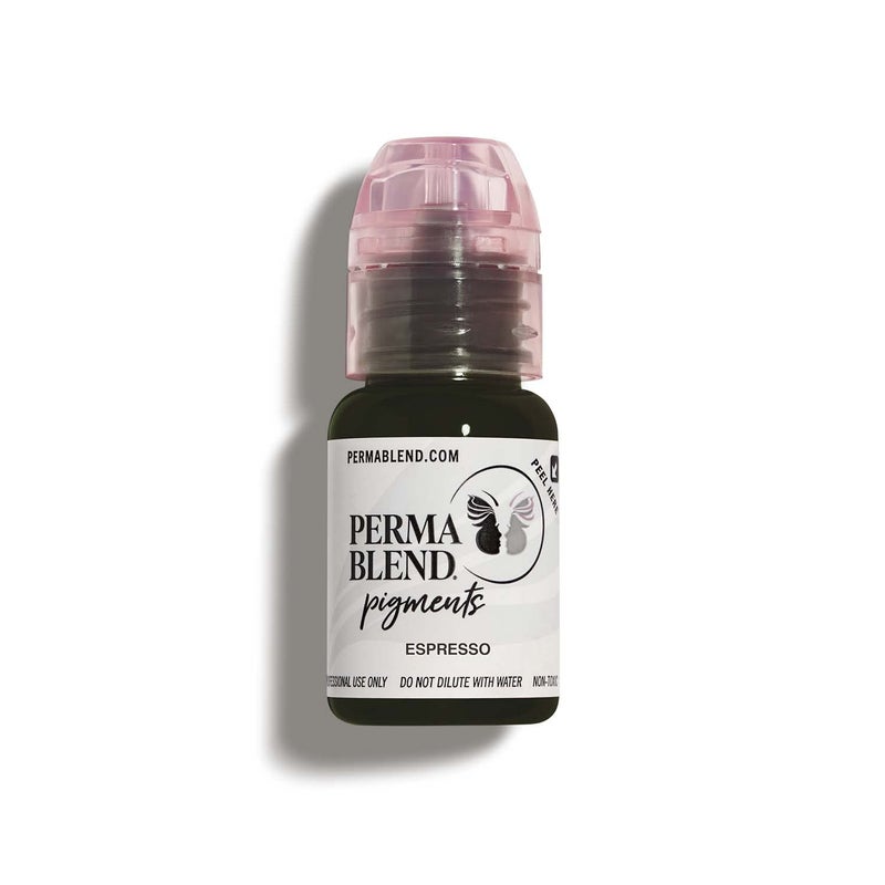 Perma Blend Perma Blend Espresso Brown Tattoo Ink  Professional Microblading Ink for Permanent Makeup  Cool MediumDark Brown Permanent Pigment  Vegan 05 oz