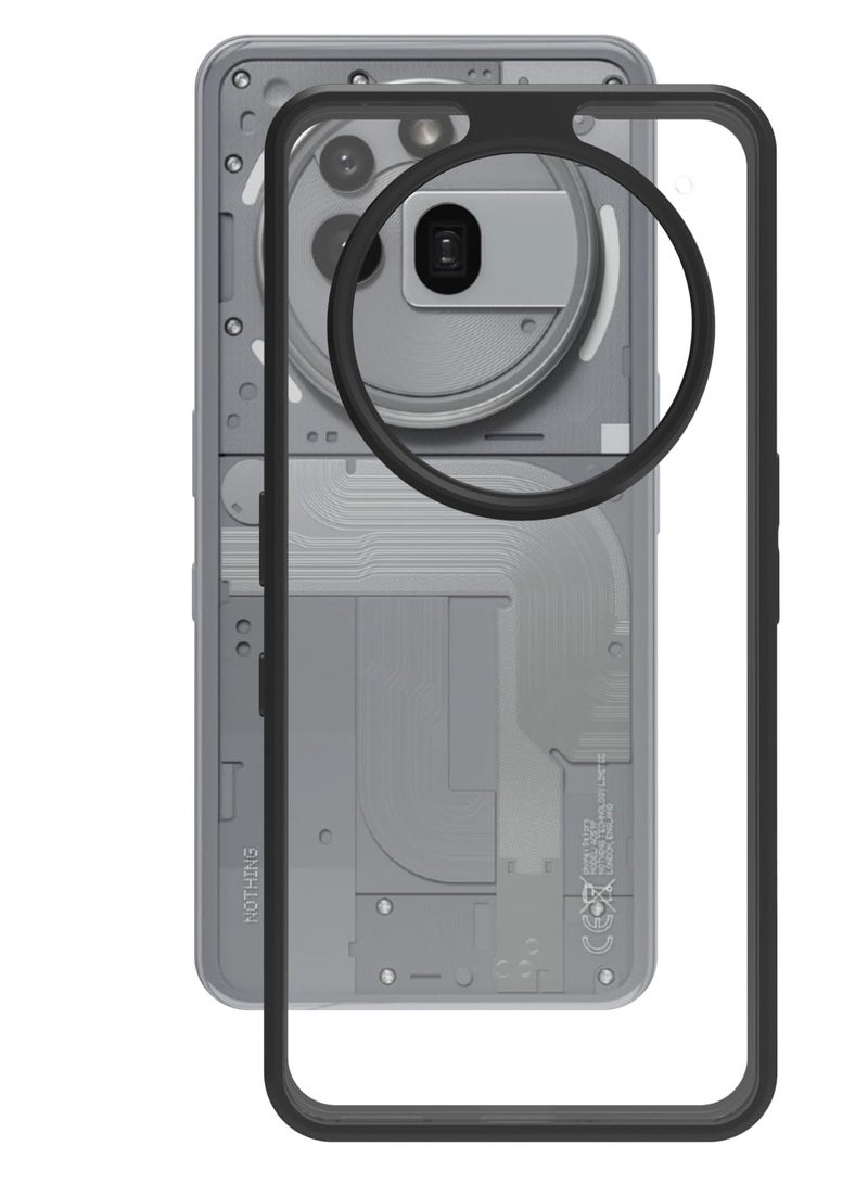 Case for Nothing Phone 3a Pro Shockproof Crystal Clear Hard Back Cover Anti-Yellowing Case 360 Degree Protection TPU Bumper Transparent Back Cover Case for Nothing Phone 3a Pro - Image 5