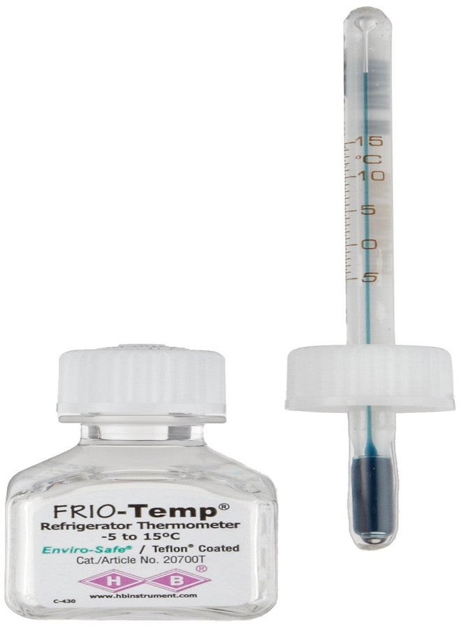 H-B Instrument B61004-0100 Frio-Temperature Refrigerator Bottle Thermometer, -5/15C