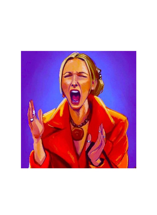 RYN Lisa Kudrow Friends Mdf Wall Art Multicolour 30x30centimeter - Image 1
