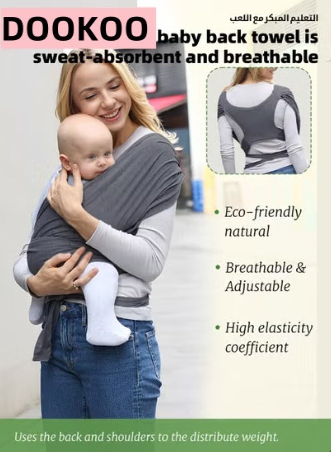 دوكو تصميم ظهر فريد من نوعه: تستخدم حاملة الطفل تصميم ظهر مبتكر على شكل حرف X يوزع الوزن بالتساوي، ويسمح حزام المشي للوالدين بتعديل مركز ثقل الطفل أثناء تعلمه المشي، مما يوفر راحة لا مثيل لها لكليهما. - Image 5