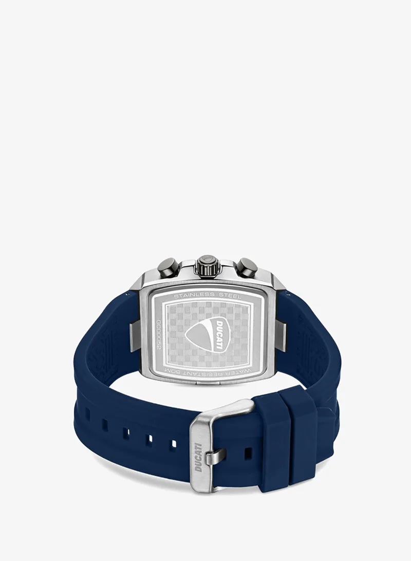 Ducati Blue Pioneer Blue Dial, Silicone Strap, Chronograph Watch for Men, 41mm for Men | Best Price UAE