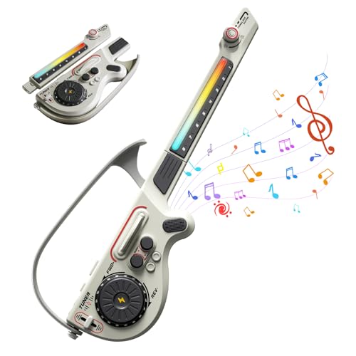 RedCrab Kids Electric Guitar Play SetKid Guitars with DJ Turntable Bluetooth Lights 4 Tones3 Styles Guitar for Kids Ages 35 59 912 as Birthday Christmas and Childrens Day Gift GrayGreen - Image 1
