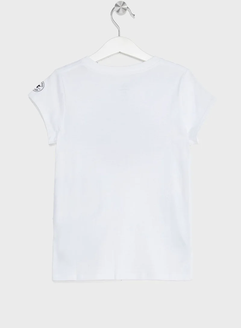 CONVERSE Kids Rhinestone Script T-Shirt