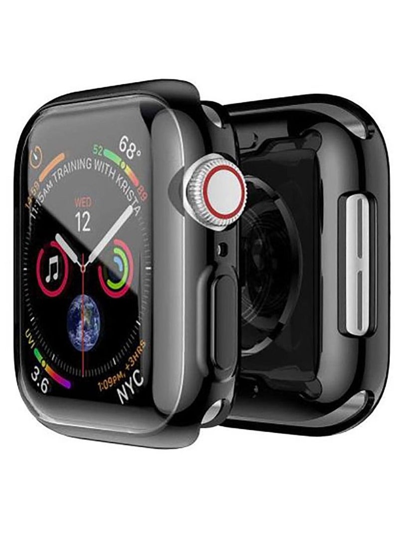 Silicon Cover For Apple Watch Series 7 41mm - Black - Image 2