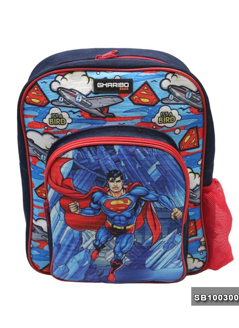 Gharibo Bags - School backpack Size 13 SuperMan - Image 1