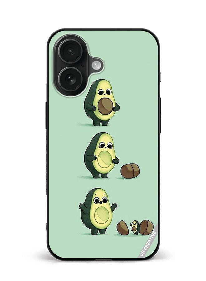 VR CREATIVE Protective Case Cover For Apple iPhone 16 Avacoda Design Multicolour