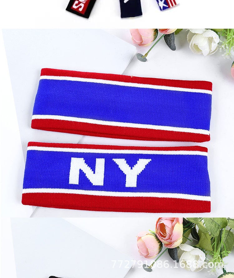 Children'S Sports Hair Band Hip-Hop Hip-Hop Dance Sweat-Absorbent Boys And Girls Hair Band Wash Face Headscarf Yoga Knitted Headband - Image 1