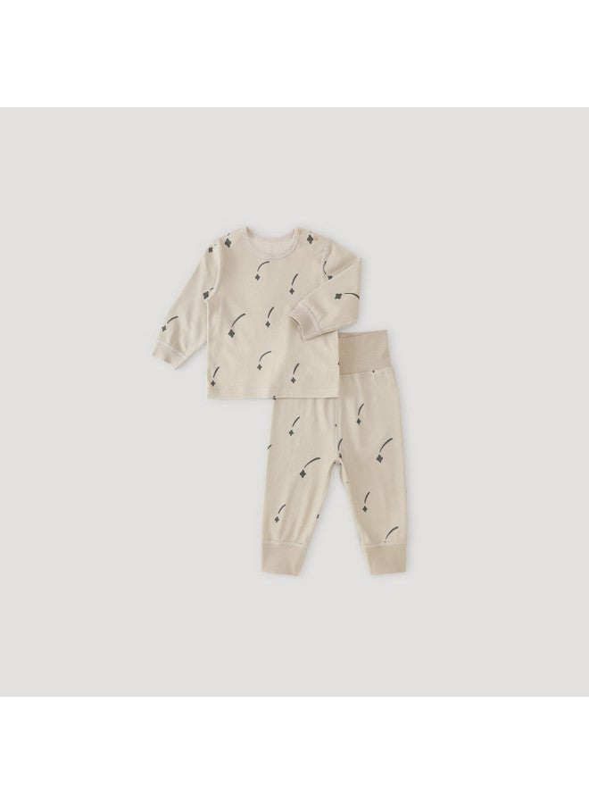 Balipig Bali Little Pig Snake Baby High-waist Belly Protection Infant Toddler Sleepwear Set Autumn Spring Two-piece Boys Girls Thermal Underwear - Image 5