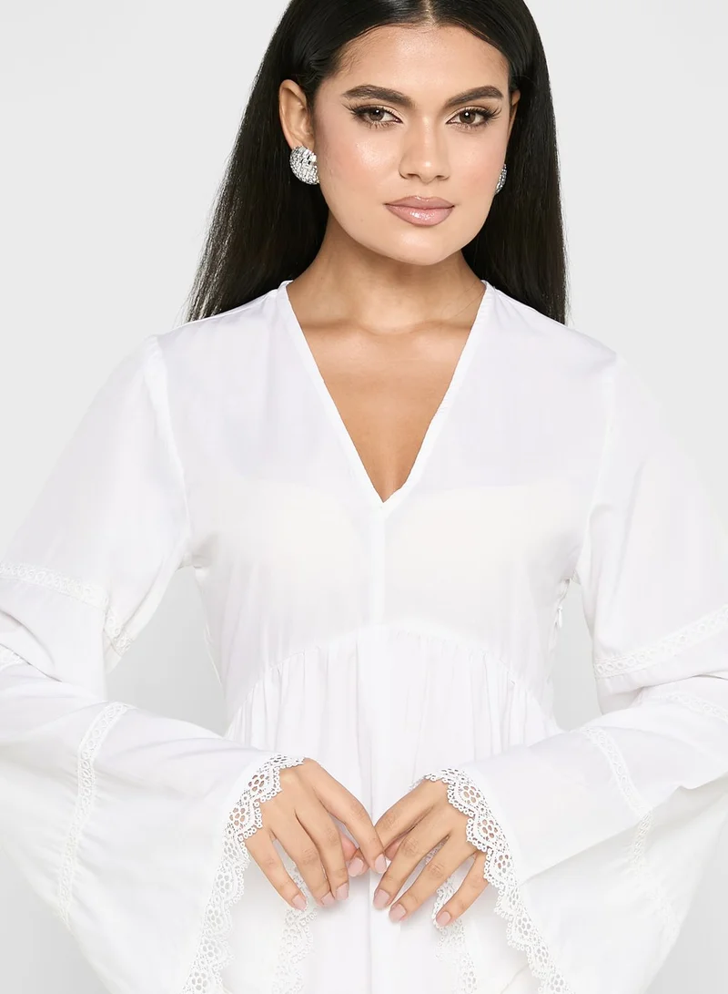 ELLA Flute Sleeve Detail Dress