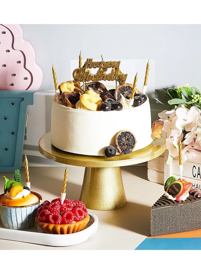 Happy Birthday Candles Letter Cake Topper with 10 Pcs 3 Inch Short Thin Spiral Candles for Cake Topper Birthday Decoration Party Supplies - Image 5