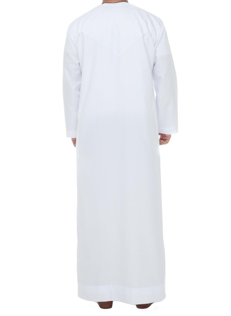Bukela Thobe For Mens Emarati Thobe Kandora Traditional Dishdasha Hand Stitched Premium Fabric ihram for men - Image 5