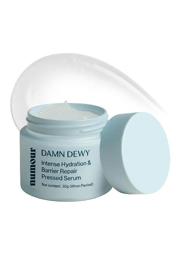 Numour Damn Dewy | Intense Hydration & Barrier Repair Pressed Serum 30g |Hydrating Pressed Serum | 11% Hydration Actives | For all Skin type | Men & Women - Image 1