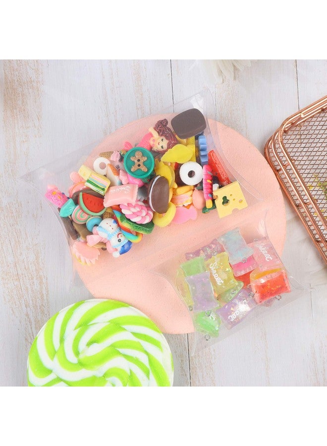 LOCOLO 70 Pcs 3.54 X 2.75 X 0.98 Inch Clear Plastic Pillow Gift Boxes Candy Treat Gift Box Transparent Party Favor Boxes Sweet Bags For Wedding Bridal Shower Baby Shower Birthday Party Supplies - Image 4
