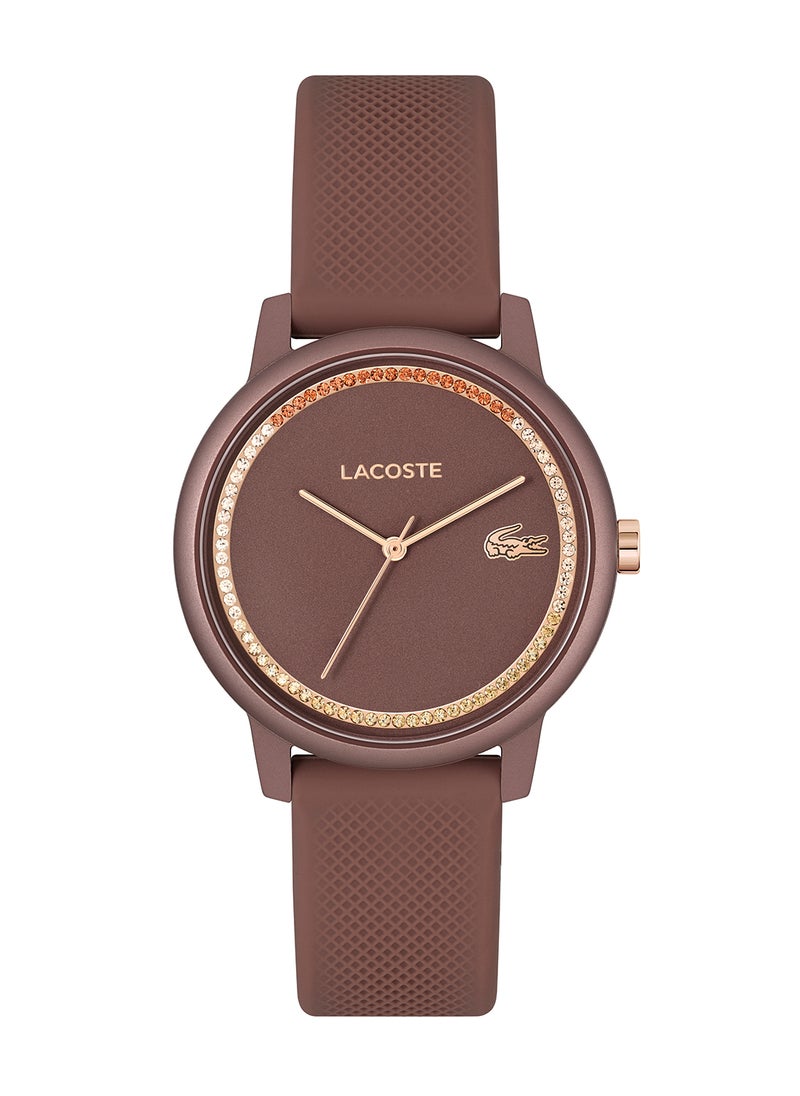 LACOSTE ساعة يد نسائية دائرية أنالوج بهيكل برونزي - 2001319  - Image 1