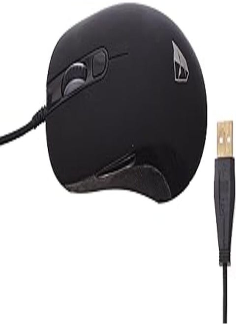 Generic TESORO Sharur USB Gaming Mouse Molded Rubber Grip With G4 KB Memory And Custom Resolution Up To 2000 dpi For Computer - Black