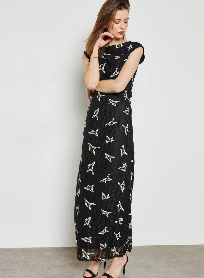shift dress lace The A Beloved Boudoir Lace Sleeve Mini Shift Dress main image 0