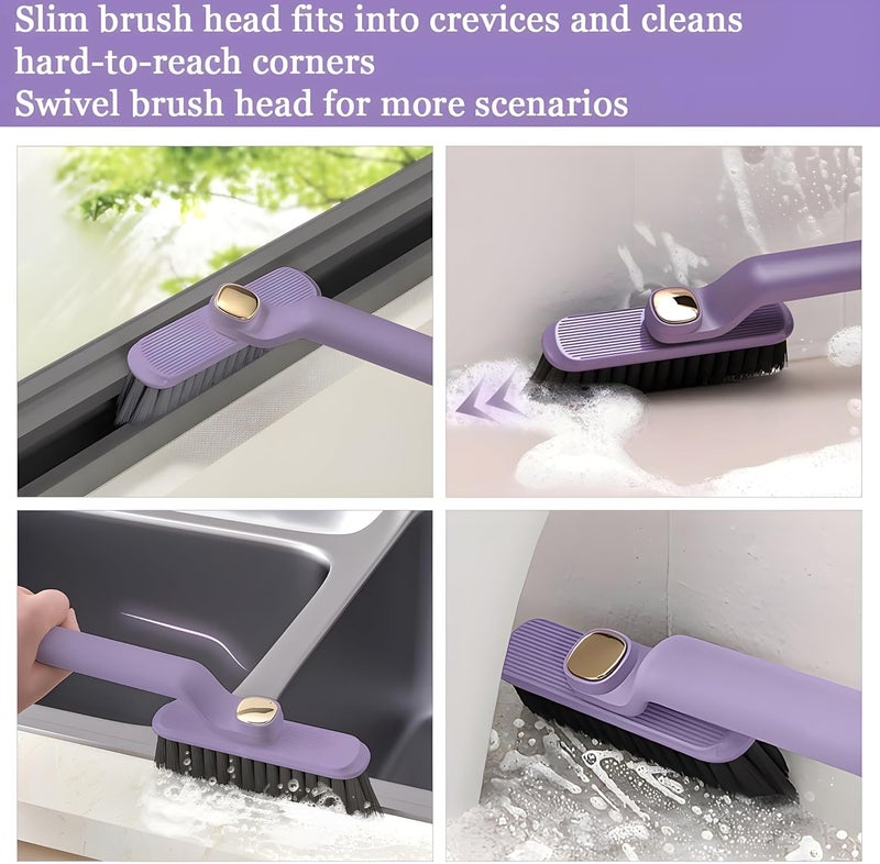 Sajo Fashion Sajo Fashion MultiFunction Bathroom Plastic Cleaning BrushTiles Cleaning BrushHard Bristle Rotating Crevice Gap Cleaning Brushes for BathroomFloor Cleaner Brush  - Image 5