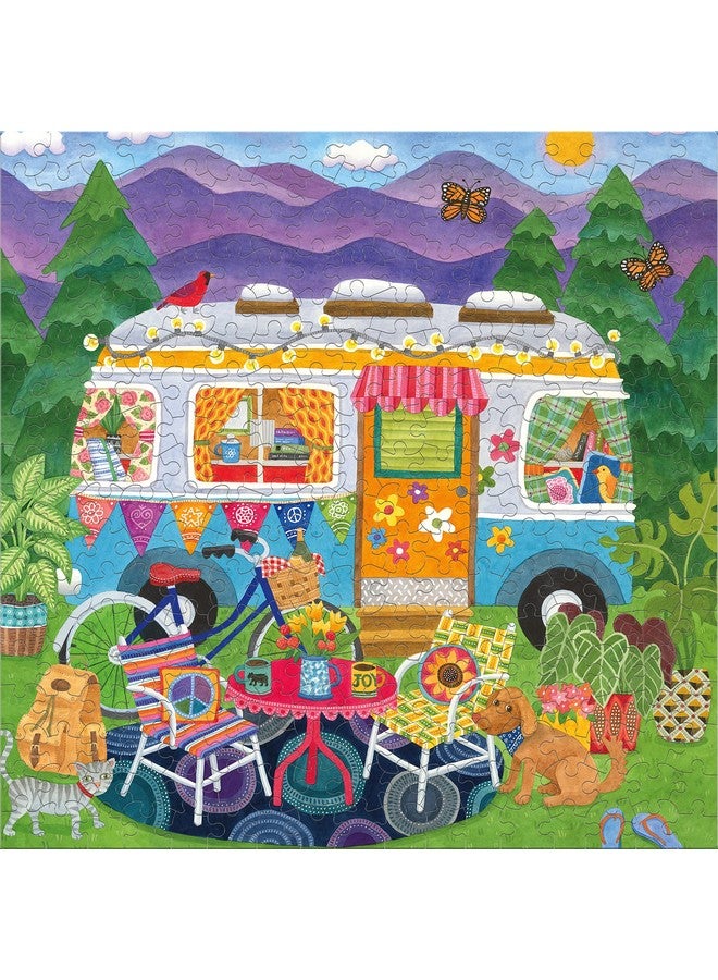Ceaco - Happy Camper - Mountain Camper - Oversized 300 Piece Jigsaw Puzzle, 19 x 19 - Image 3