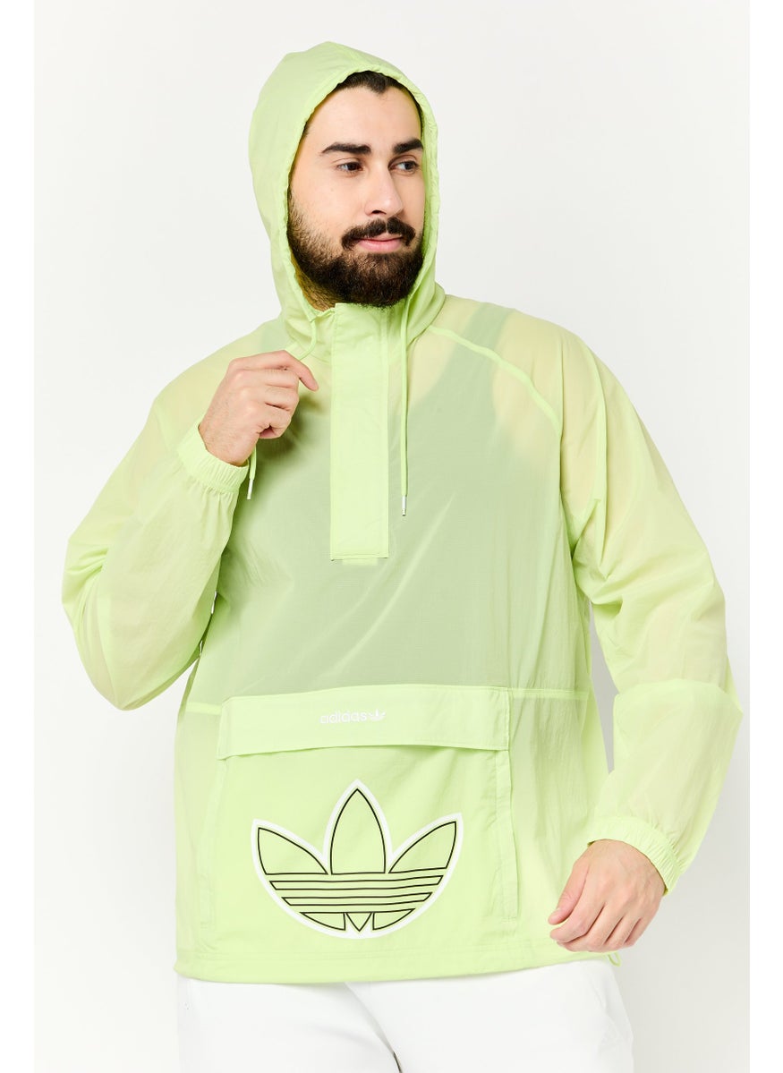 adidas Originals Men Sportswear Fit Long Sleeve Training Jacket, Lime Green  - Image 1