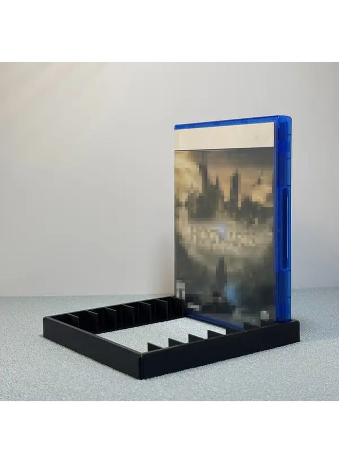 White Ps5 Ps4 Game Disc Storage Box 8 Slot Cd Display Organizer Console Accessory Shelf - Image 4