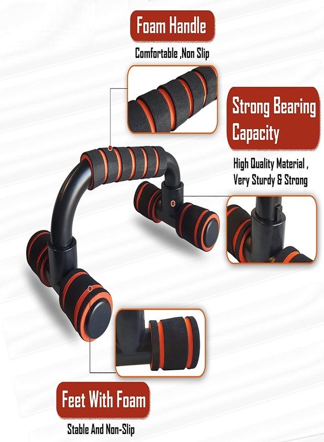 LAFILLETTE Pushup Bars Stands with Slip-Resistant and Comfort Foam Grip -Perfect for Home, Gym and Traveling Fitness (Black) - Image 3