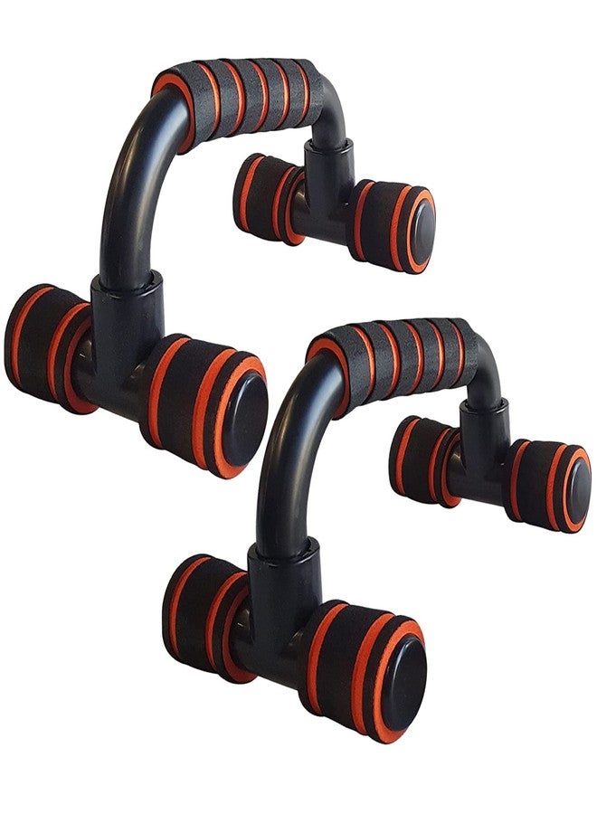 LAFILLETTE Pushup Bars Stands with Slip-Resistant and Comfort Foam Grip -Perfect for Home, Gym and Traveling Fitness (Black) - Image 1