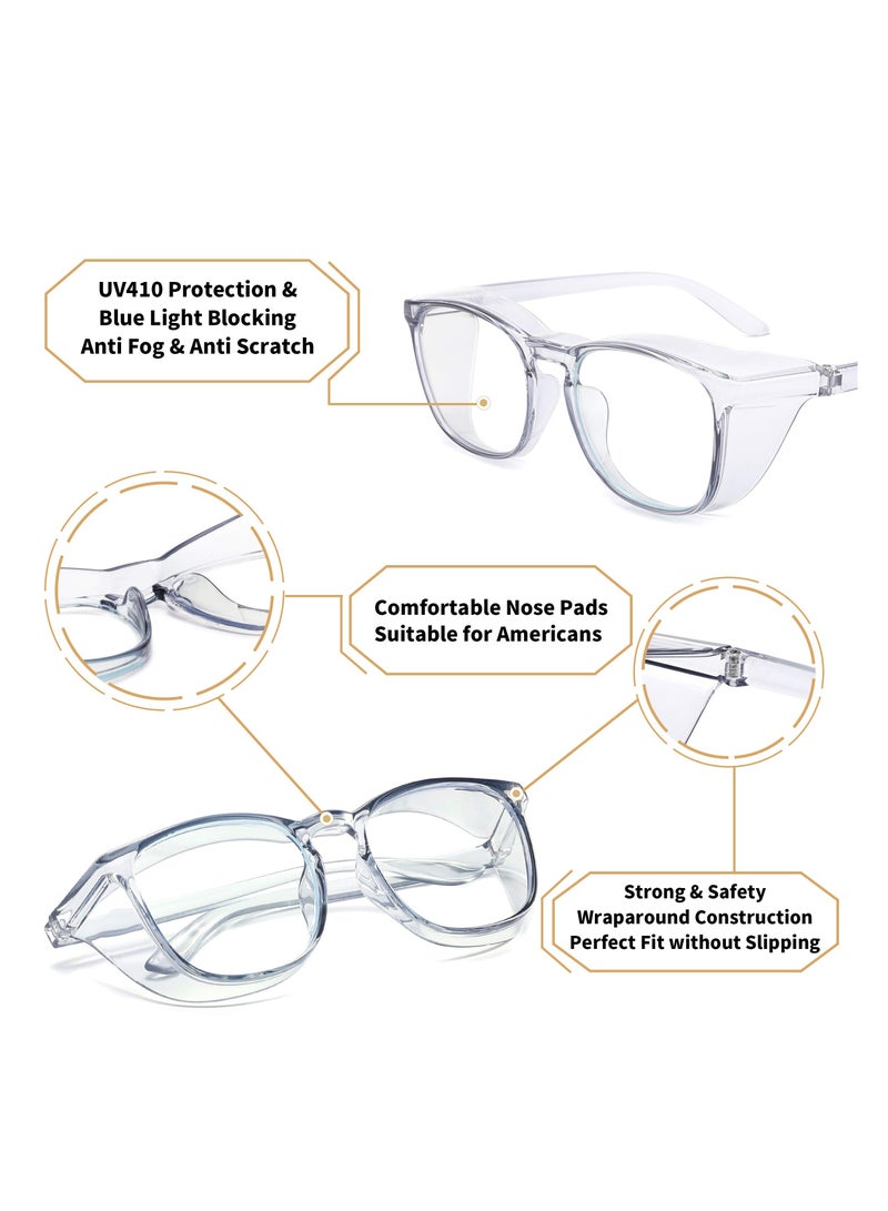 Winner Safety Glasses Goggles women men saftey Anti Fog Clear Eye Protective Goggles Protection Safety Glasses Transparent transparent - Image 3