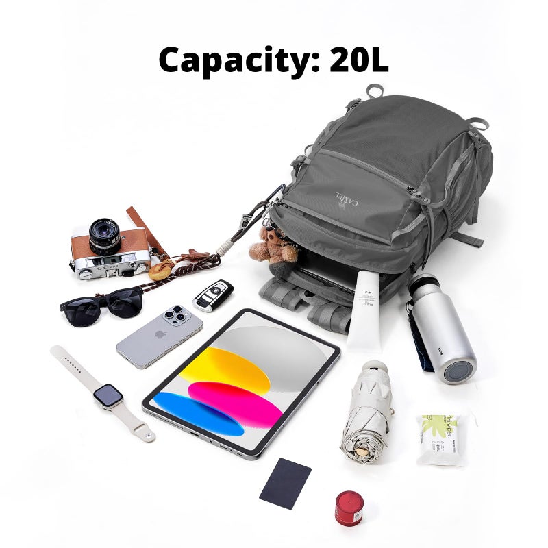 CAMEL CROWN Foldable Hiking Backpack Lightweight Travel Backpack Waterproof Small packable backpack Men's and Women's 20L - Image 2